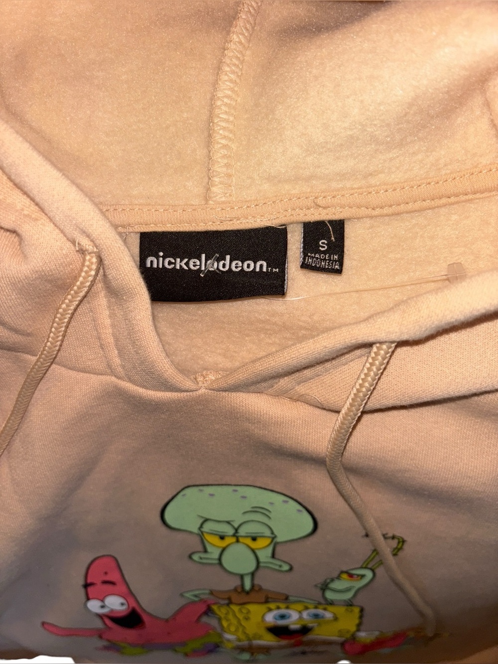 Nickelodeon SpongeBob Beige Hoodie - Picture 3 of 5